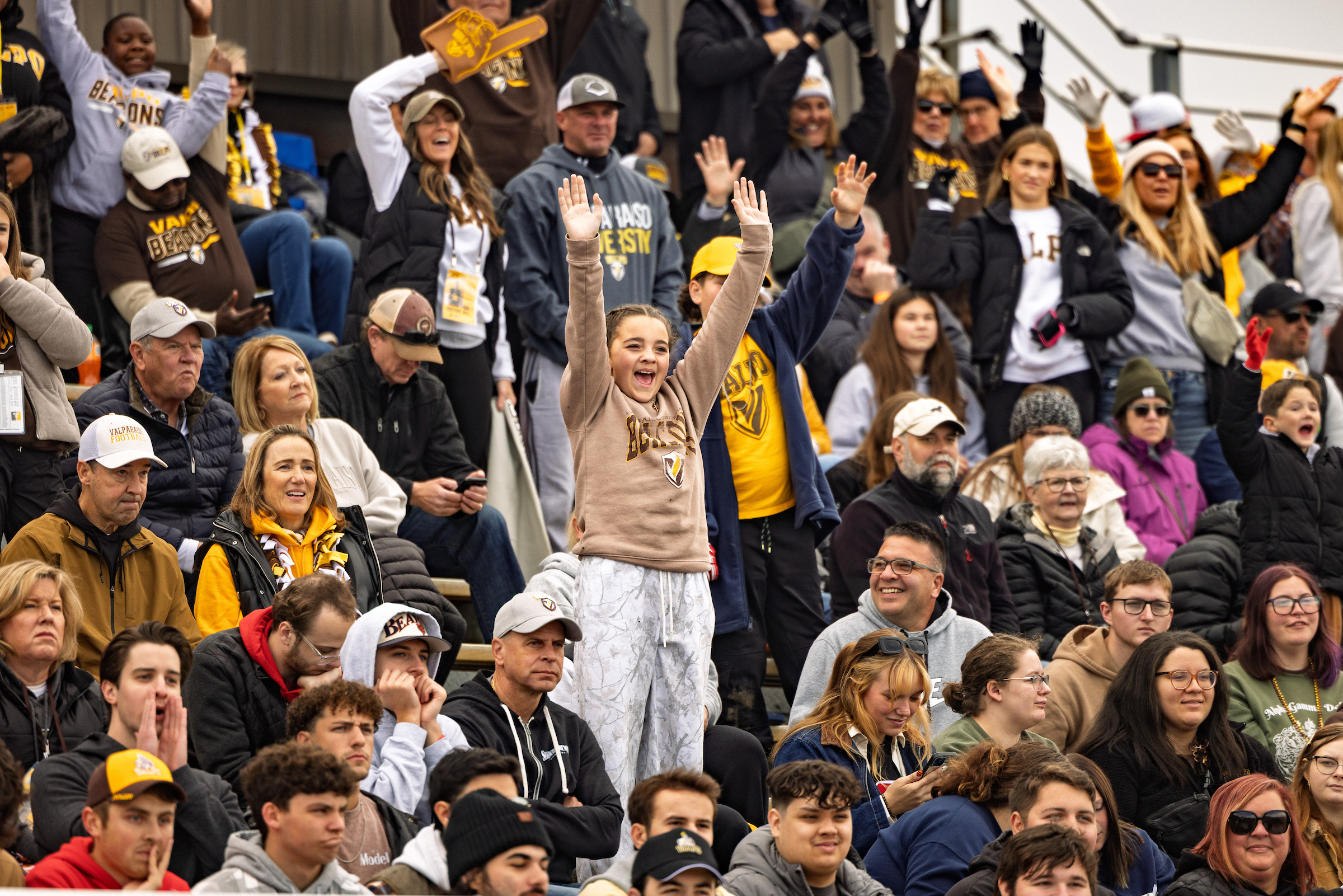Fans at the homecoming game